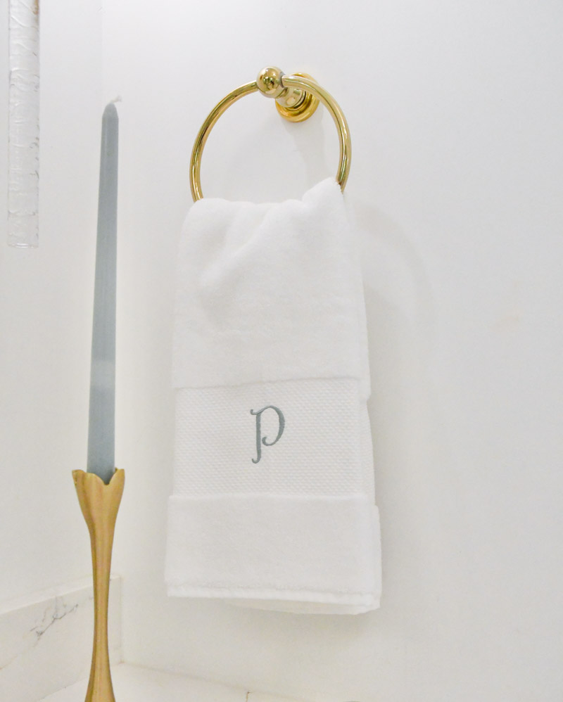 new home primary bathroom towel ring