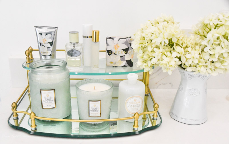 new home primary bathroom tray